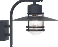 Hekkingen utelampe vegg IP54 40cm grå