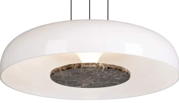 Helen LED taklampe 40cm brun/opal