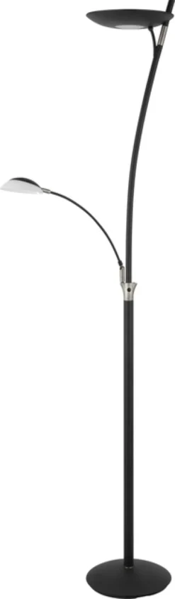 Helios LED uplight 2lys 197cm sort