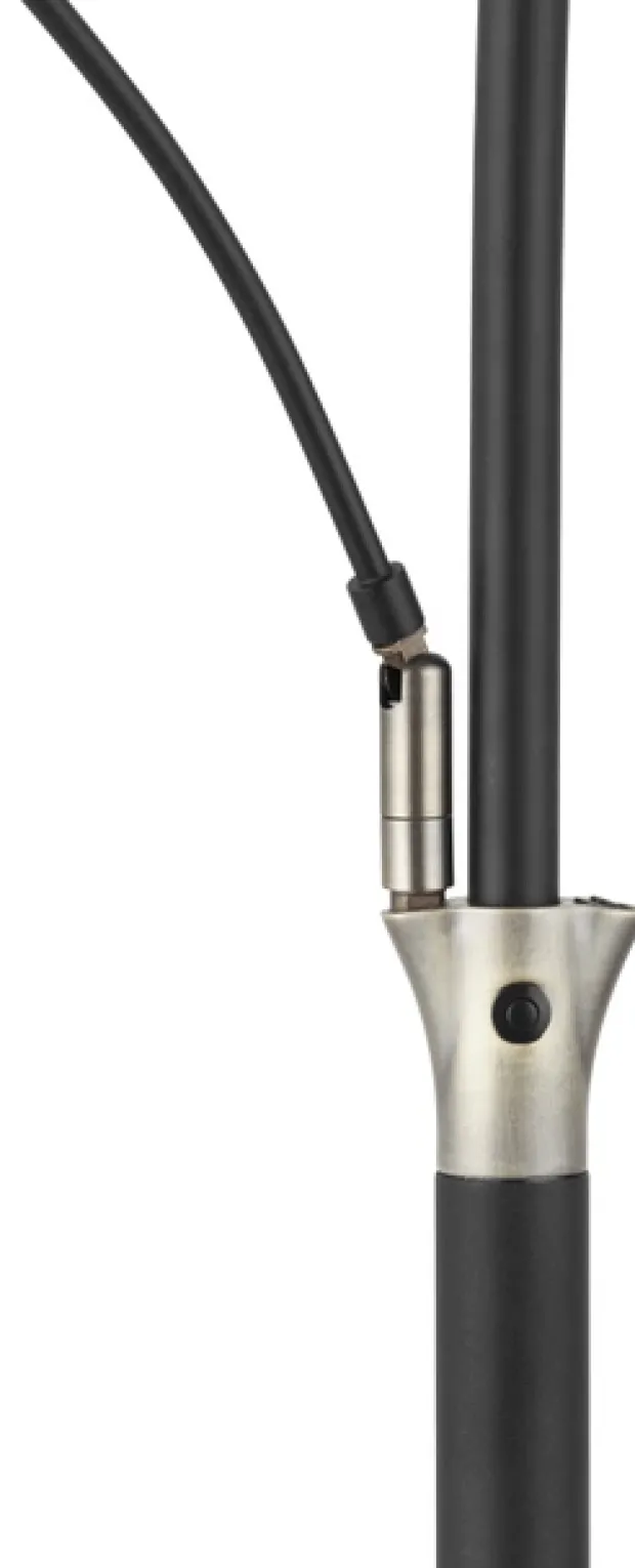 Helios LED uplight 2lys 197cm sort