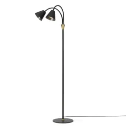 Hygge gulvlampe 2lys 135cm sort