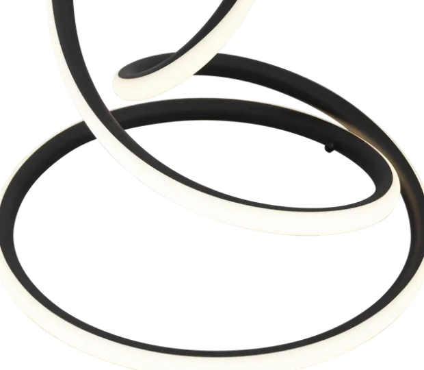 Infinity LED gulvlampe 143cm sort