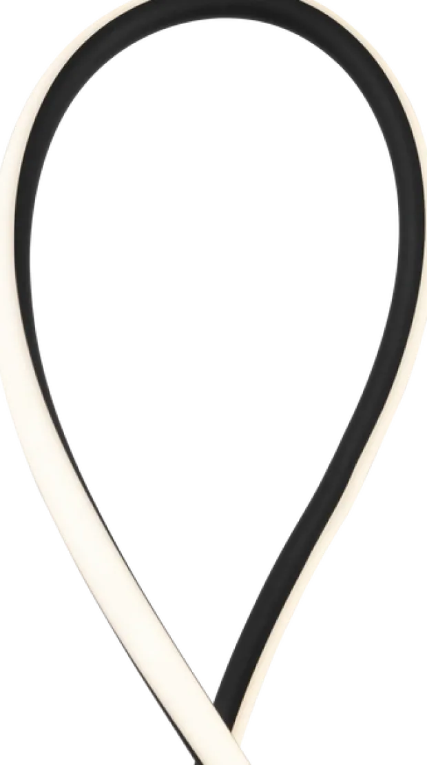 Infinity LED gulvlampe 143cm sort