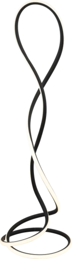 Infinity LED gulvlampe 143cm sort