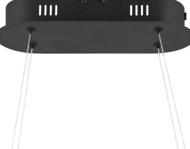 Infinity LED taklampe 112cm sort