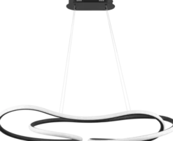 Infinity LED taklampe 112cm sort