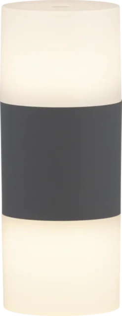 Iver LED batteridrevet utelampe bord IP44 16,6cm grå