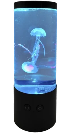 Jellyfish LED oppladbar bordlampe 23cm flerfarget