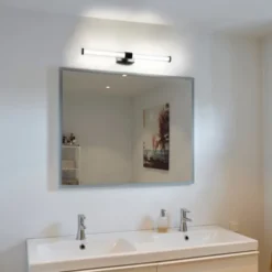 Jessy Duo LED vegg baderomslampe IP44 65cm sort