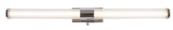 Jessy Duo LED vegg baderomslampe IP44 65cm krom
