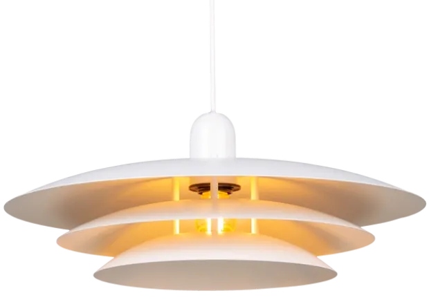 Joakim II taklampe 45cm hvit