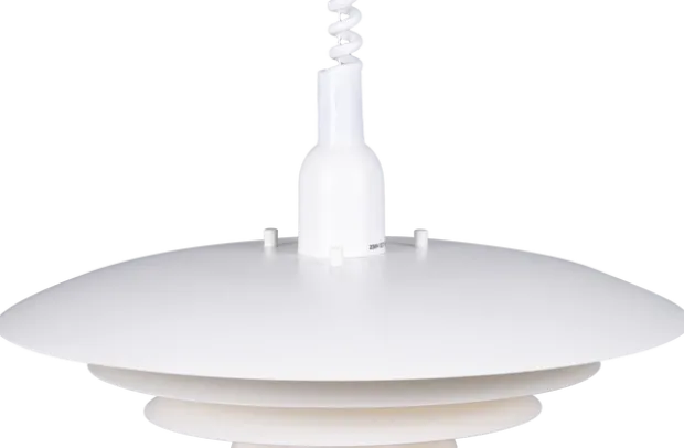 Joakim II taklampe med heis 40cm hvit