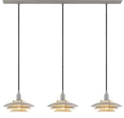 Joakim taklampe rekke 3lys 90cm beige