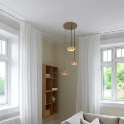 Joakim taklampe rondell 3lys 44cm beige
