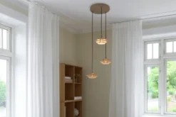 Joakim taklampe rondell 3lys 44cm beige