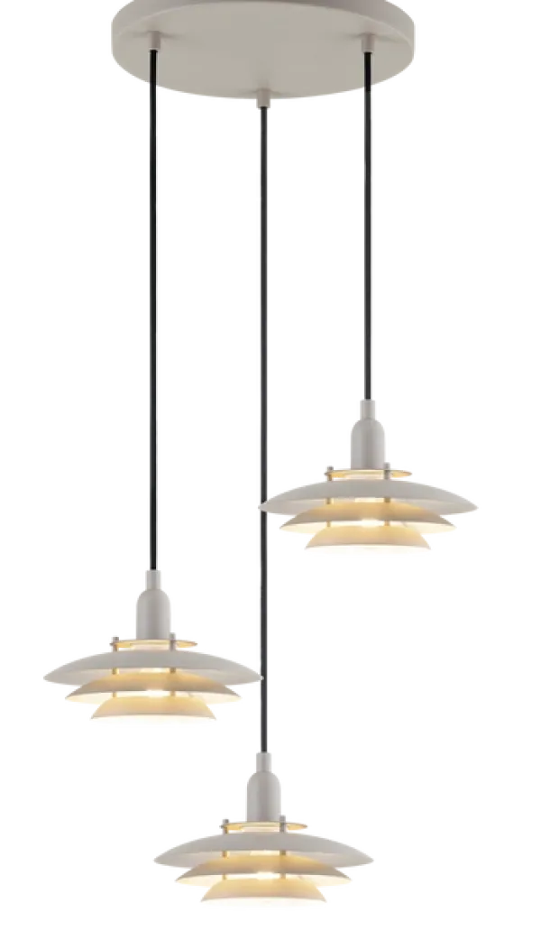 Joakim taklampe rondell 3lys 44cm beige