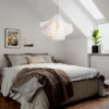 Juliette taklampe 70cm hvit/messing