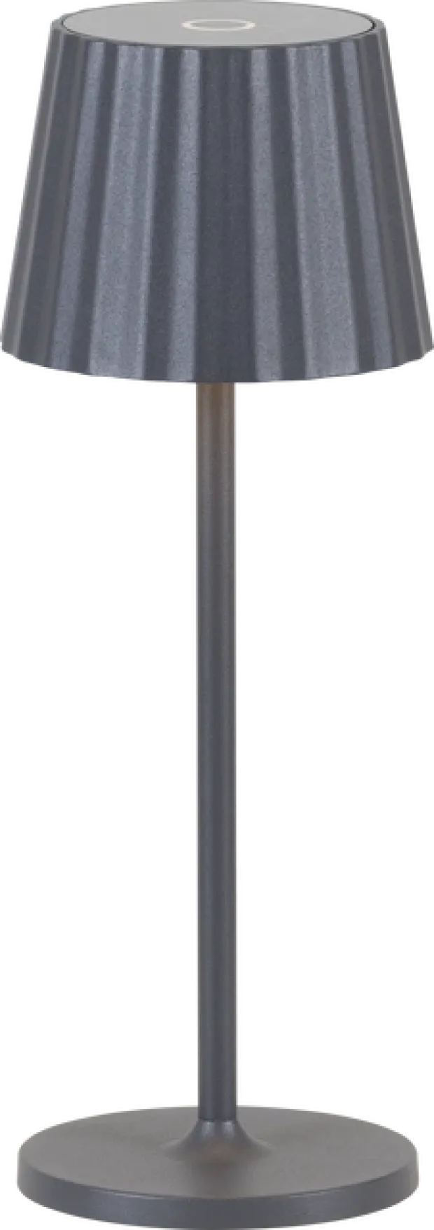 Juli LED oppladbar utelampe bord IP65 29cm grå