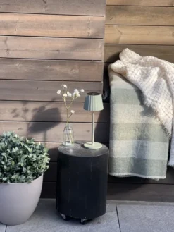 Juli LED oppladbar utelampe bord IP65 29cm grønn