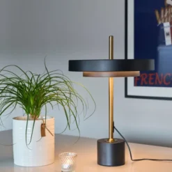 Keaton LED bordlampe 46cm sort