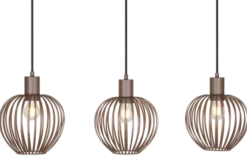 Keliz taklampe rekke 3lys 80cm coffee