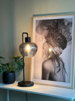 Kelly bordlampe 54cm smoke