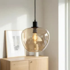 Kelly taklampe 29cm amber