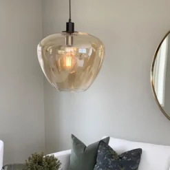Kelly taklampe 40cm amber