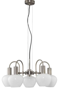 Kelly taklampe lysekrone 5lys 55cm messing