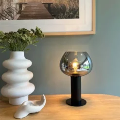 Kelly uplight bordlampe 30cm smoke