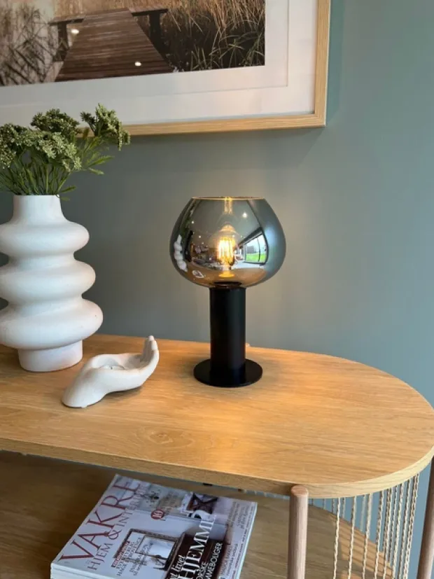 Kelly uplight bordlampe 30cm smoke