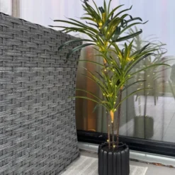 Kentia palme LED IP44 84cm grønn