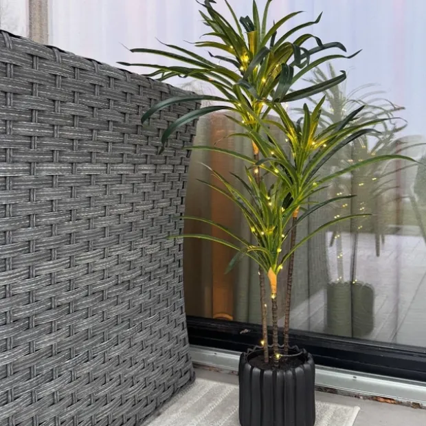 Kentia palme LED IP44 84cm grønn