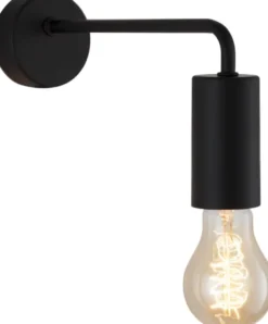 Kling vegglampe 15cm sort