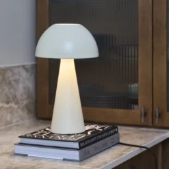 Kreta bordlampe 33cm beige