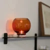 Kula mini vase 14cm brun