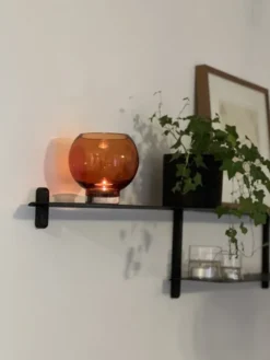 Kula mini vase 14cm brun