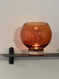 Kula mini vase 14cm brun