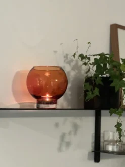 Kula mini vase 14cm brun