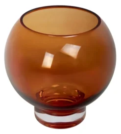 Kula mini vase 14cm brun