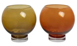 Kula mini vase 14cm brun