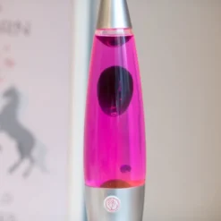 Lavalampe bordlampe rosa