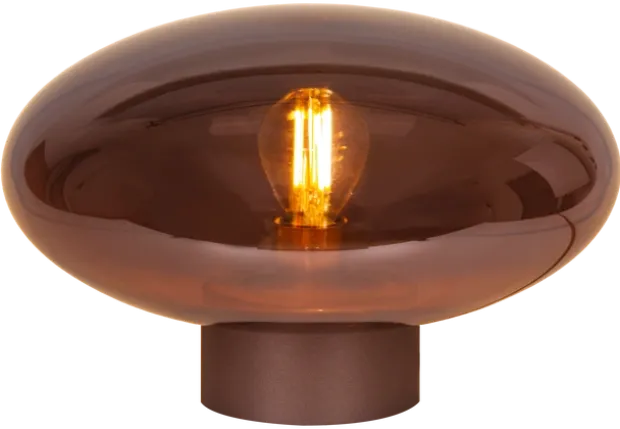 Leana bordlampe 16cm brun