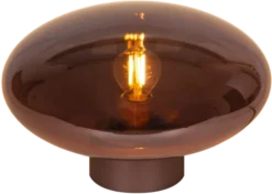 Leana bordlampe 16cm brun