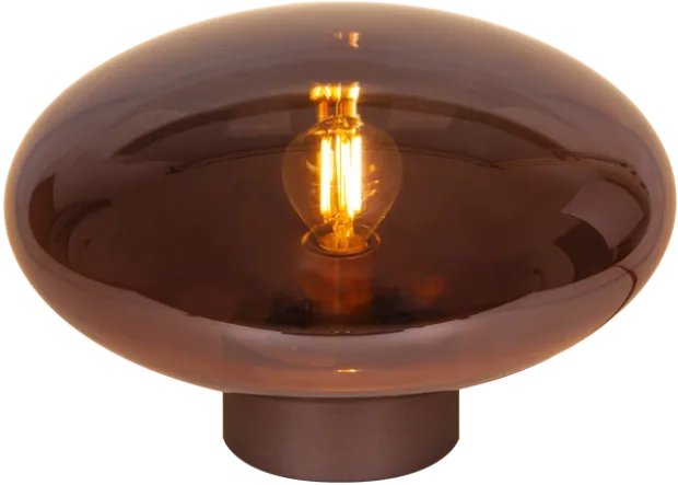 Leana bordlampe 16cm brun