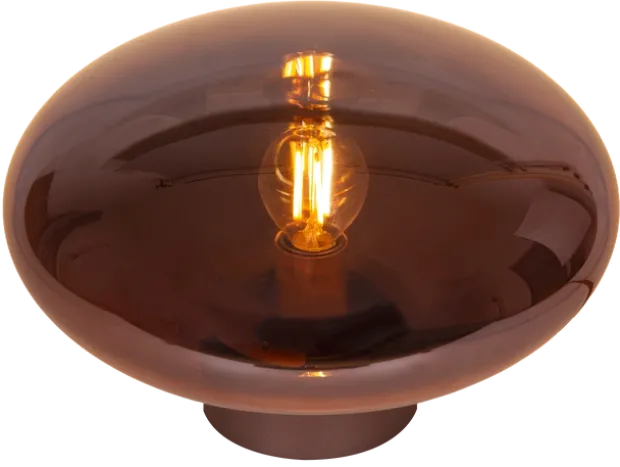 Leana bordlampe 16cm brun