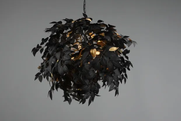 Leavy taklampe 70cm sort