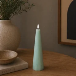LED Cone kubbelys 21,5cm lys blå