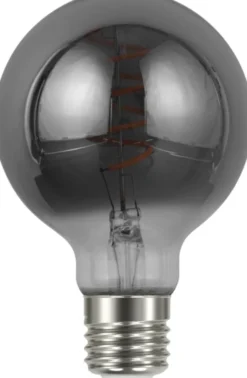LED E27 globe 8cm dimbar 4W 100lm smoke