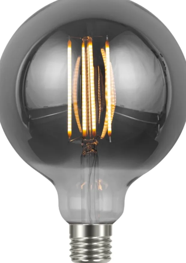LED E27 globe 12,5cm dimbar 4W 150lm smoke